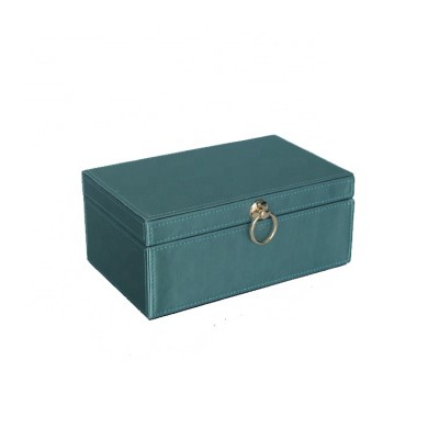 Faux leather Fabric  jewelry storage  box  for home decoration